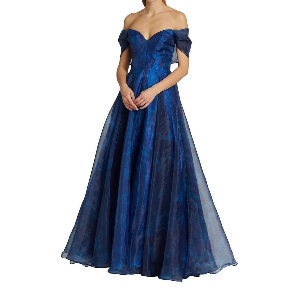 Rene Ruiz Collection
Metallic Off-The-Shoulder Gown